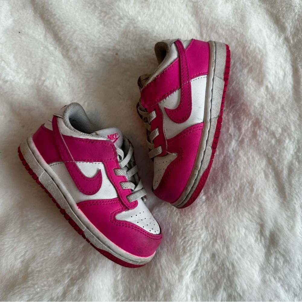 Nike Dunk Low Fuscia Toddler Size 7C